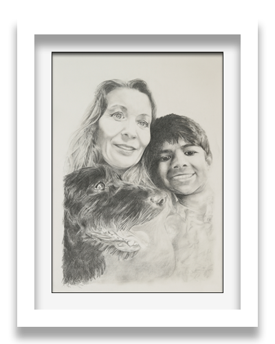 Painting, Family Portrait | Nicky Hall Art
