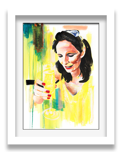 Painting, Yellow Portrait | Nicky Hall Art