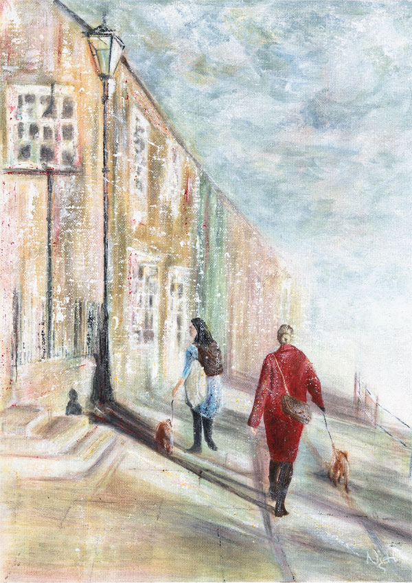Painting, Striding Out | Nicky Hall Art