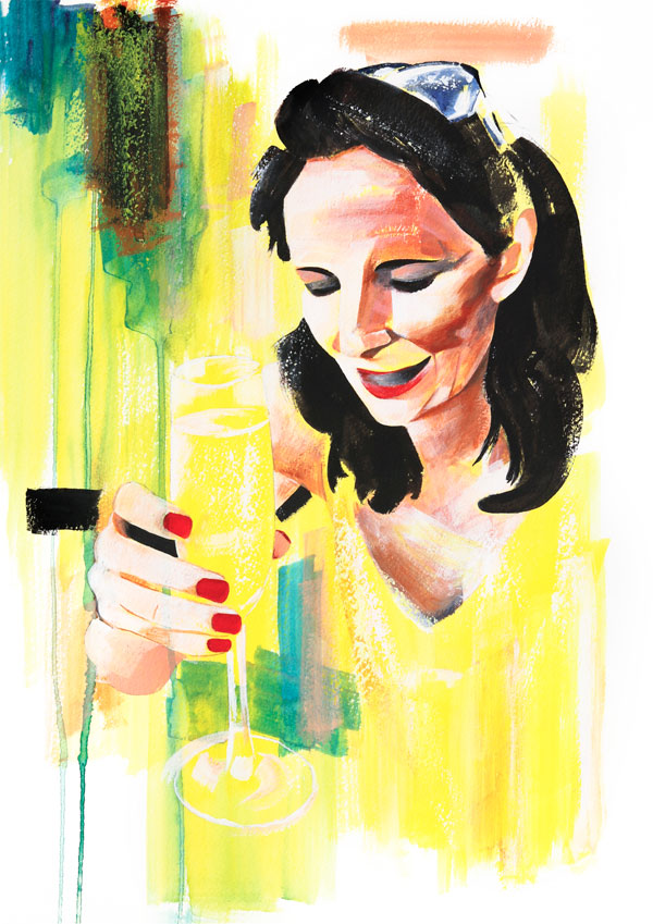 Painting, Yellow Portrait| Nicky Hall Art